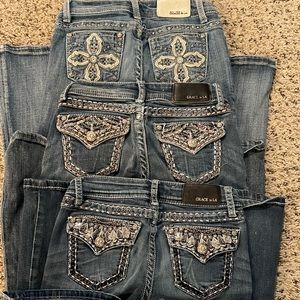 3 girl jeans size 12